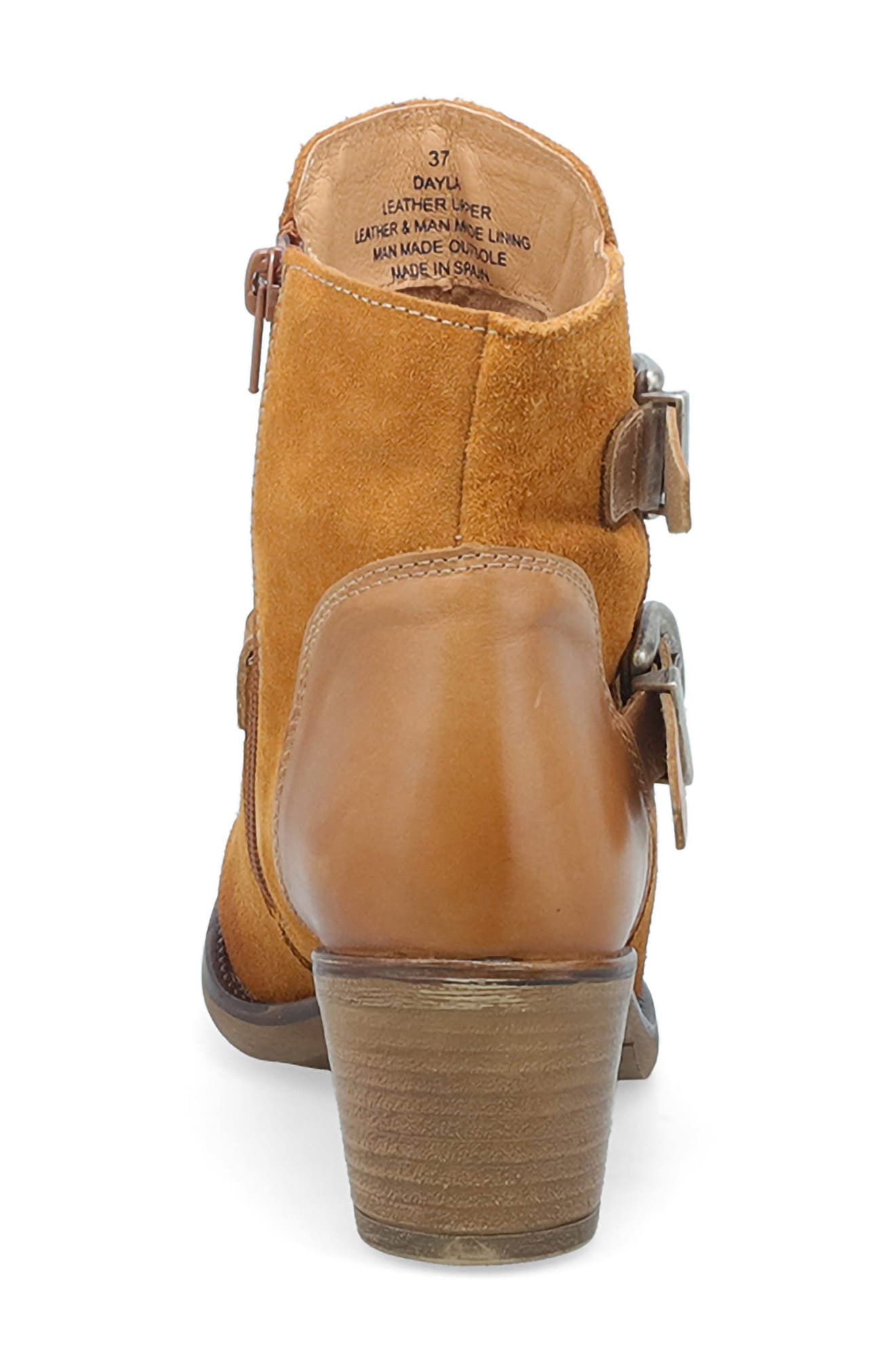 Miz Mooz Dayla Moto Bootie, Alternate, color, Wheat Suede