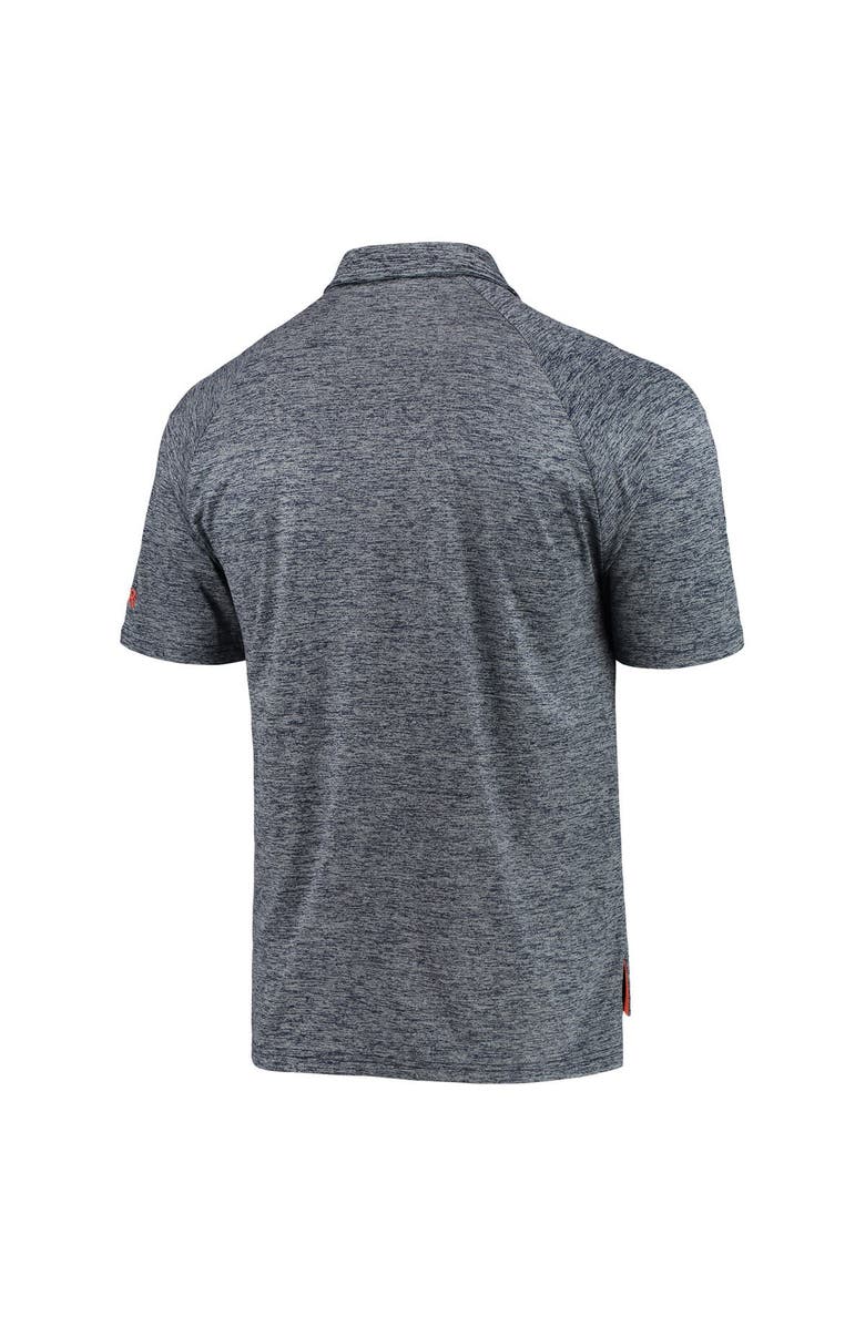 COLOSSEUM Men's Colosseum Heathered Navy Virginia Cavaliers Down Swing Raglan Team Polo, Alternate, color, Heather Navy