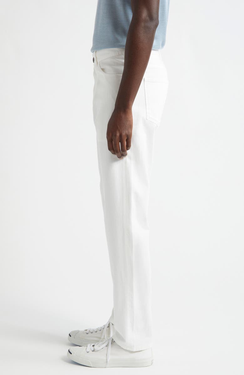 ISAIA Five-Pocket Slim Fit Chinos, Alternate, color, Open White