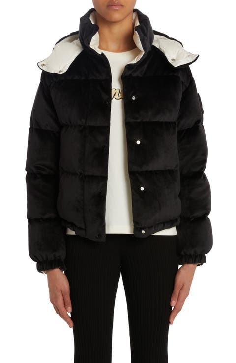Moncler Women's Brown Long Down Puffer Jacket Mokacine
