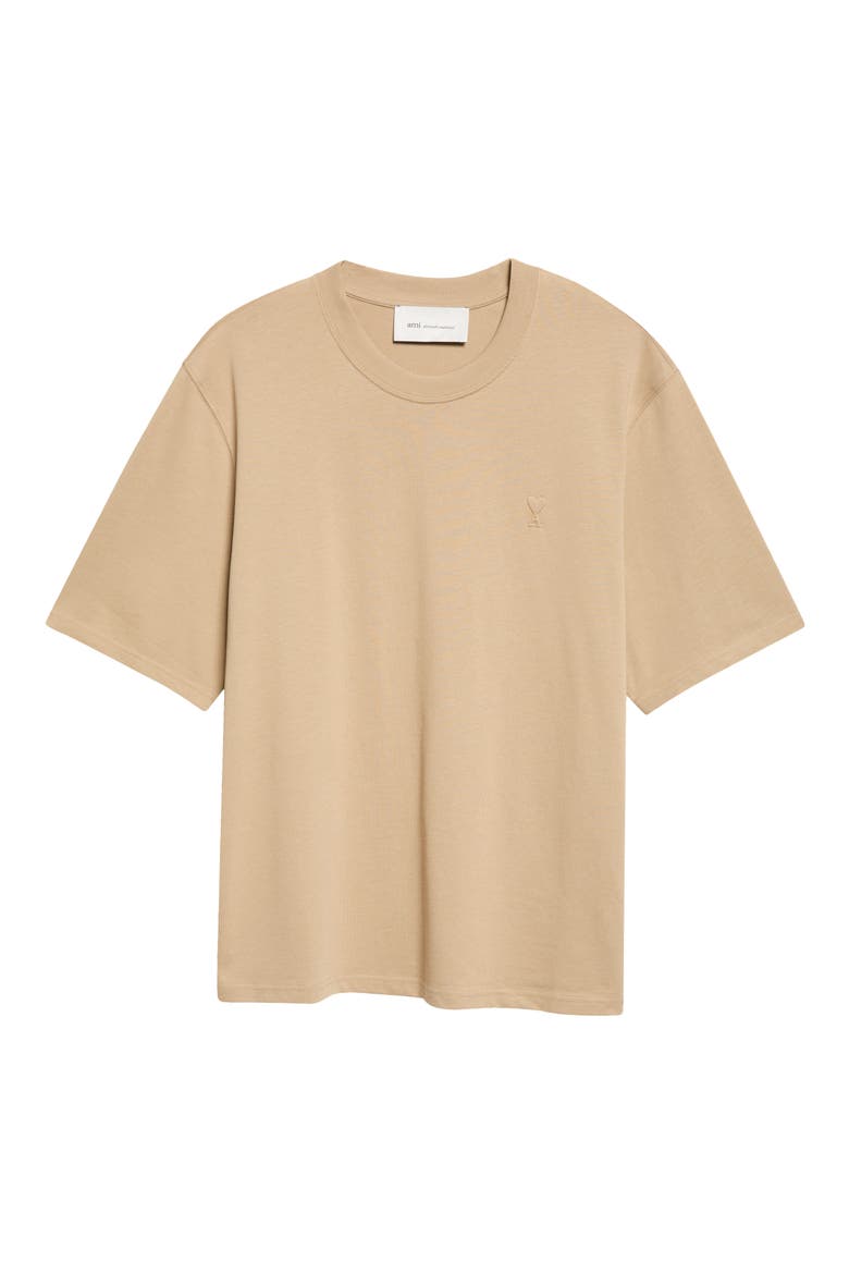 Ami de Coeur Cotton T-Shirt, Main, color, BEIGE MASTIC