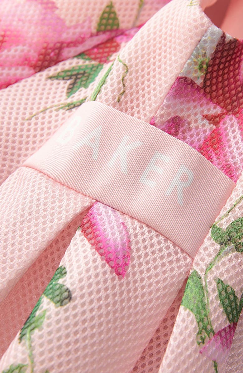 Baker by Ted Baker Kids' Airtex Floral Scuba Dress, Alternate, color, 