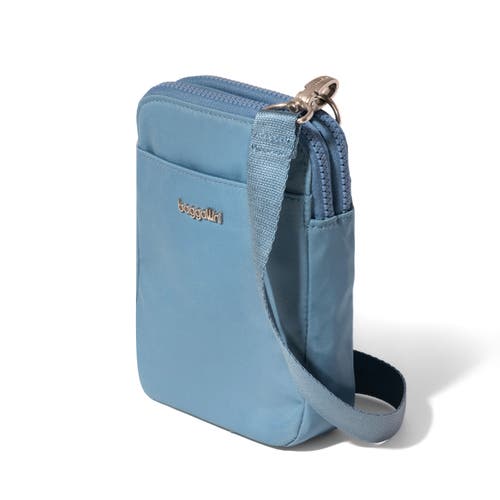 Baggallini Modern Take Two Rfid Crossbody Bag In Cornflower Twill