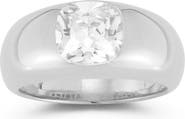 CHLOE AND MADISON Cushion Cut Cubic Zirconia Dome Ring