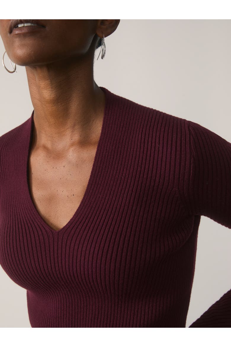 Alessi Merino Cotton Blend Top, Alternate, color, Purple