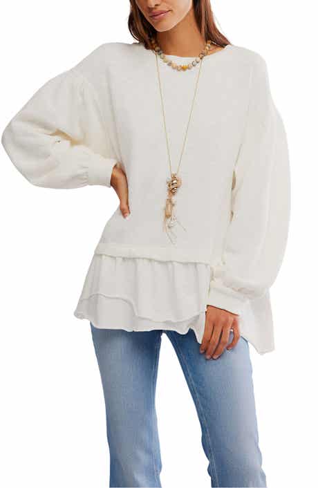 Free People Maddie Oversize Cotton Top