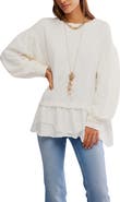Free People Maddie Oversize Cotton Top