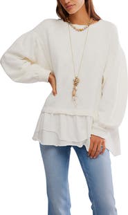 Free People Maddie Oversize Cotton Top