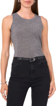 Vince Camuto Metallic Knit Tank