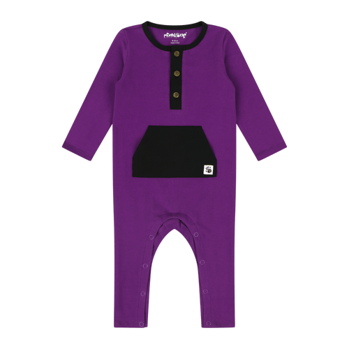 Mixed Up Clothing Baby Uno Romper in Purple Tilandsia  product