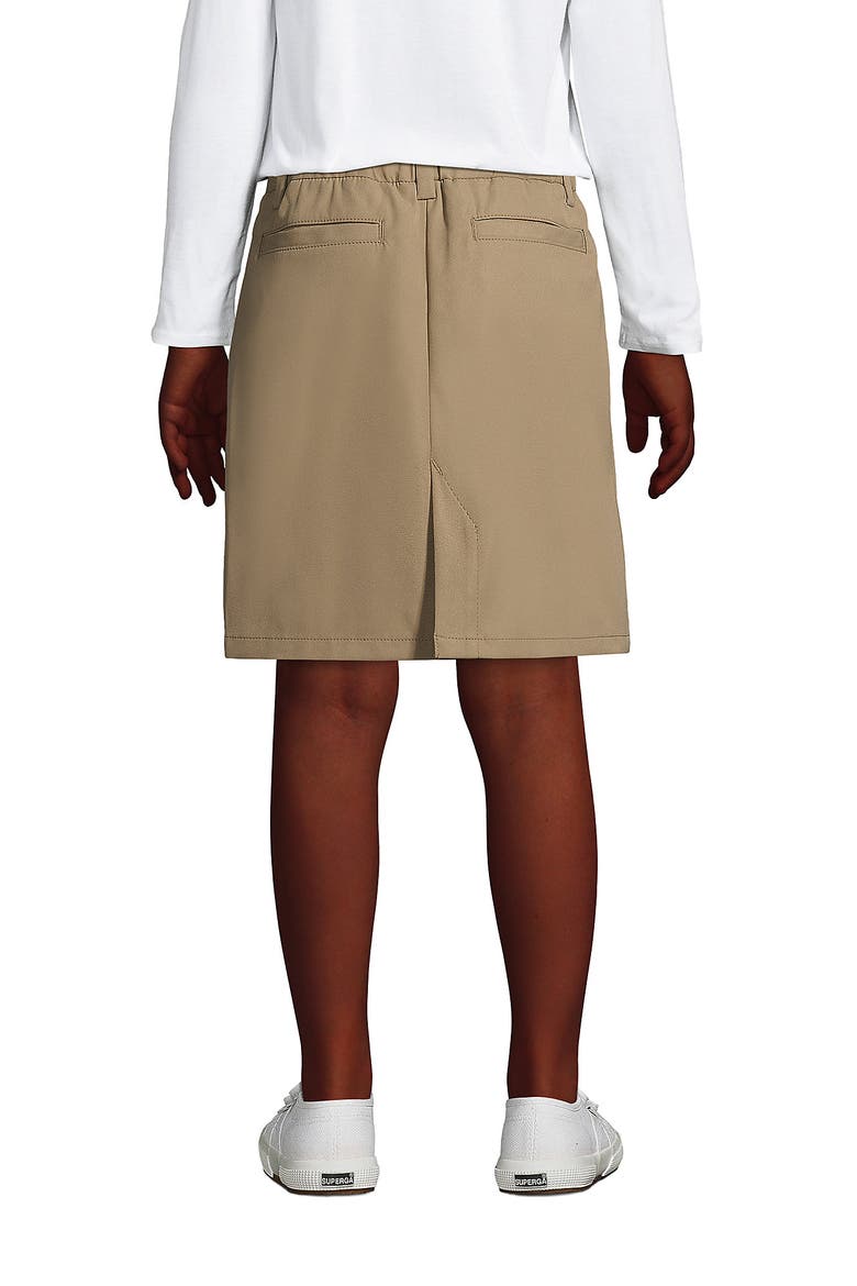 School Uniform Girls Active Chino Skort Top of the Knee, Alternate, color, Tan