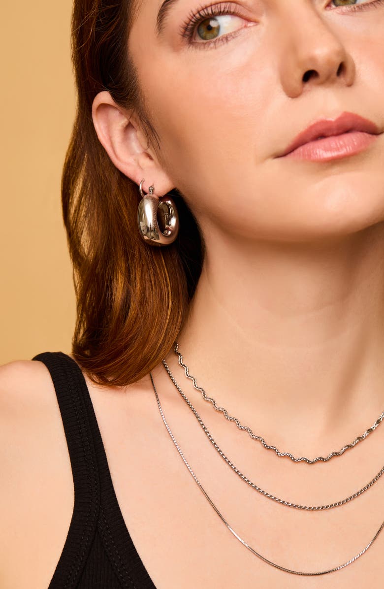 Petit Moments Chunky Hoop Earrings, Alternate, color, 