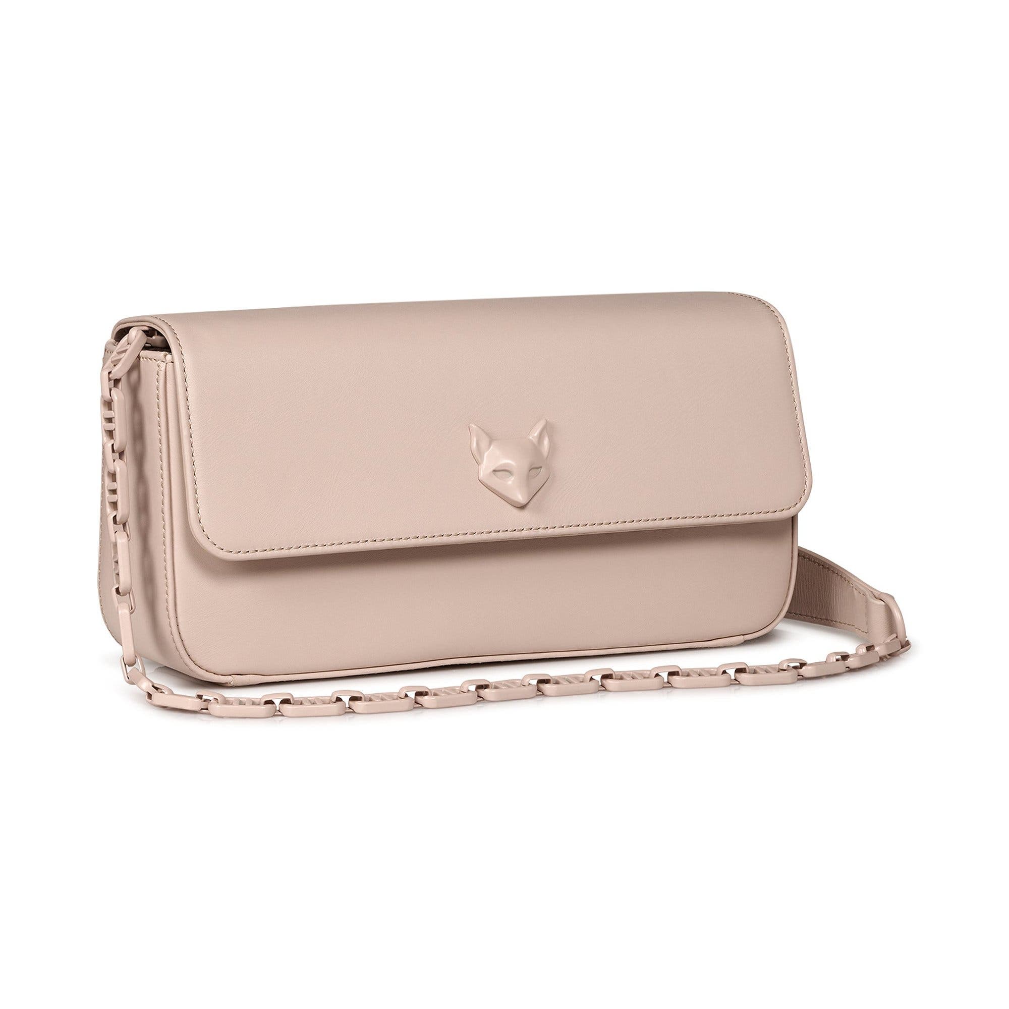 Michele Monochrome Crossbody Clutch, Alternate, color, Beige