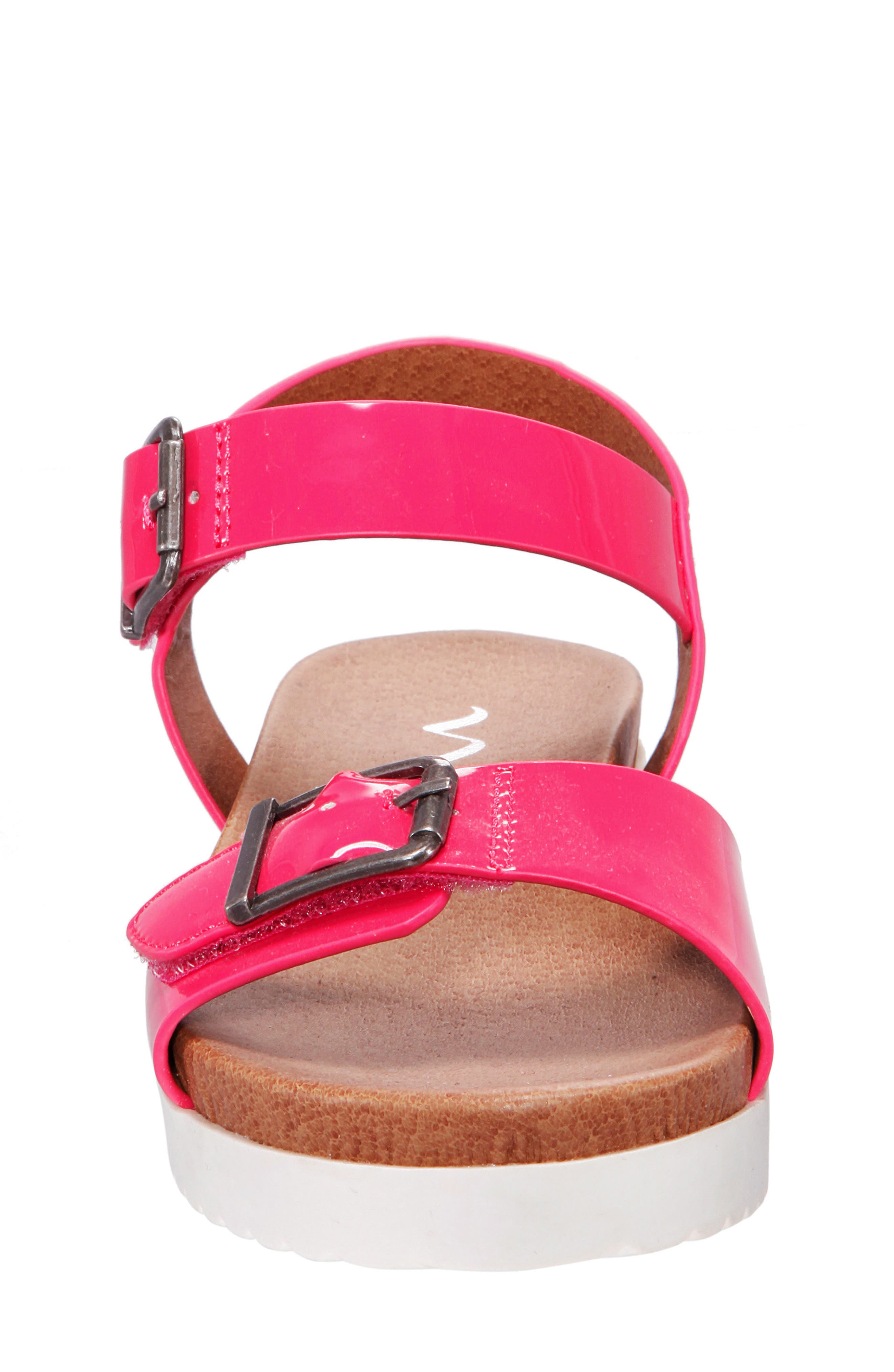 Jacklin3 Quarter Strap Sandal, Alternate, color, CORAL PATENT
