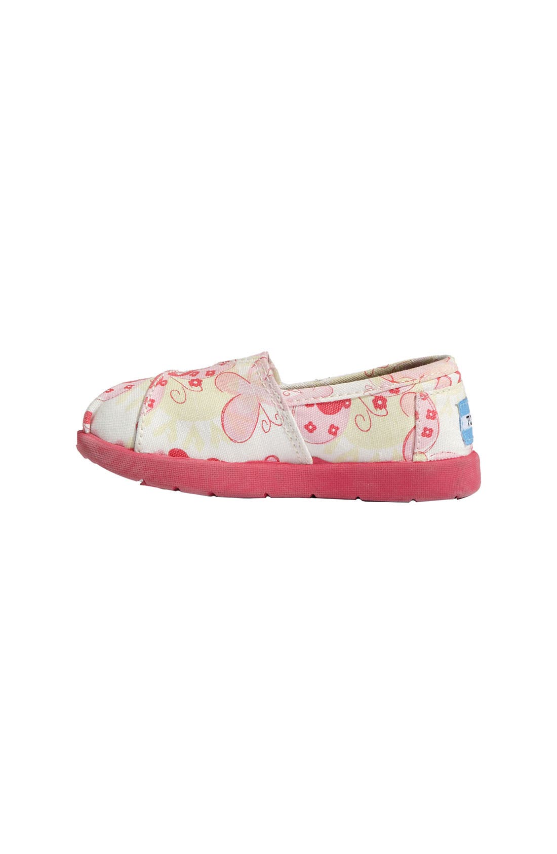 Disney, It's a Small World by TOMS 'Classic' Slip-On, Alternate, color, Butterfly