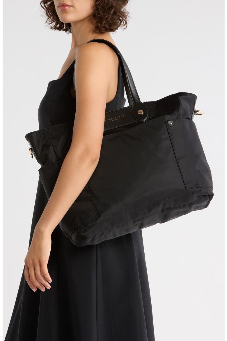 Preppy Nylon Baby Bag, Alternate, color, BLACK