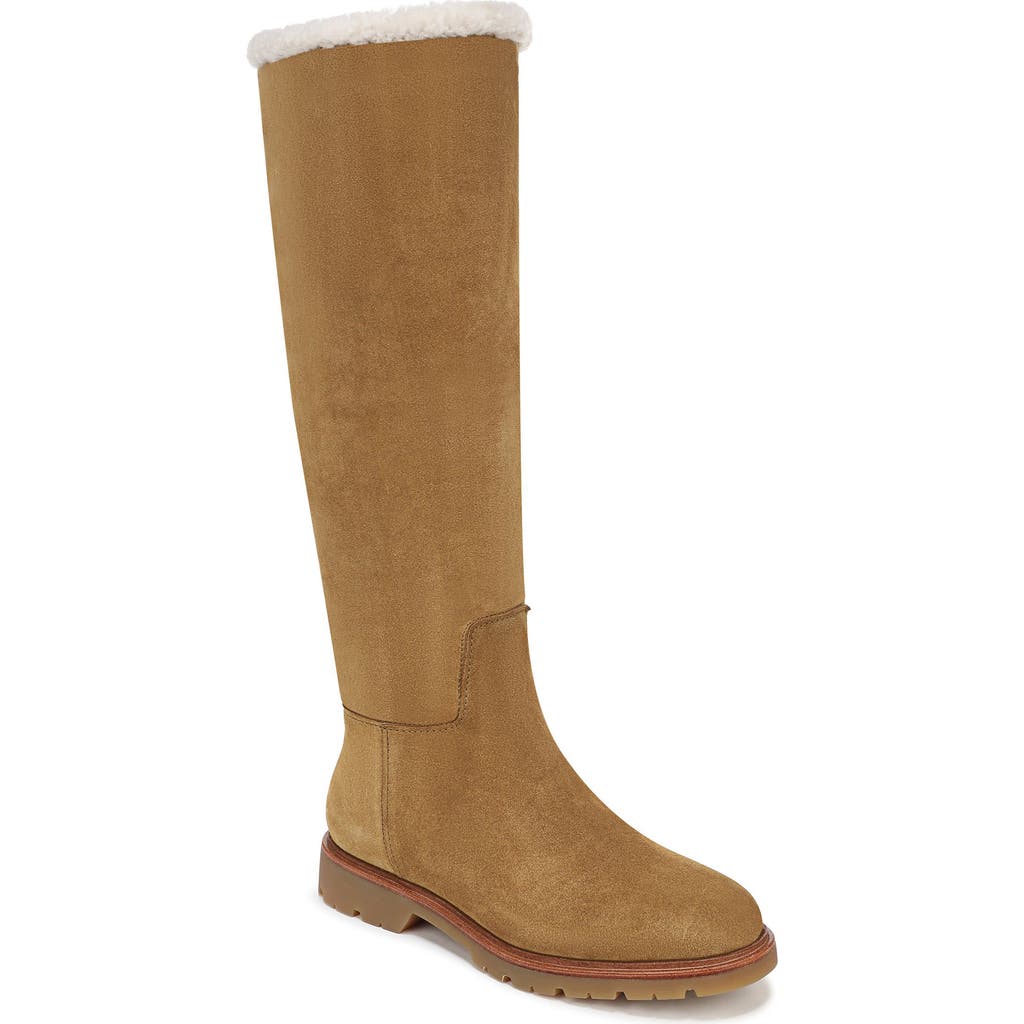 Vince Sibelle Genuine Shearling Knee High Boot In Nude