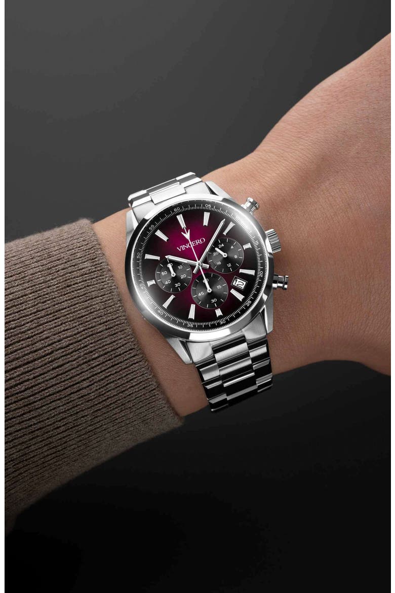 Icon Quasar Edition Chronograph Bracelet Watch, 43mm, Alternate, color, QUASAR