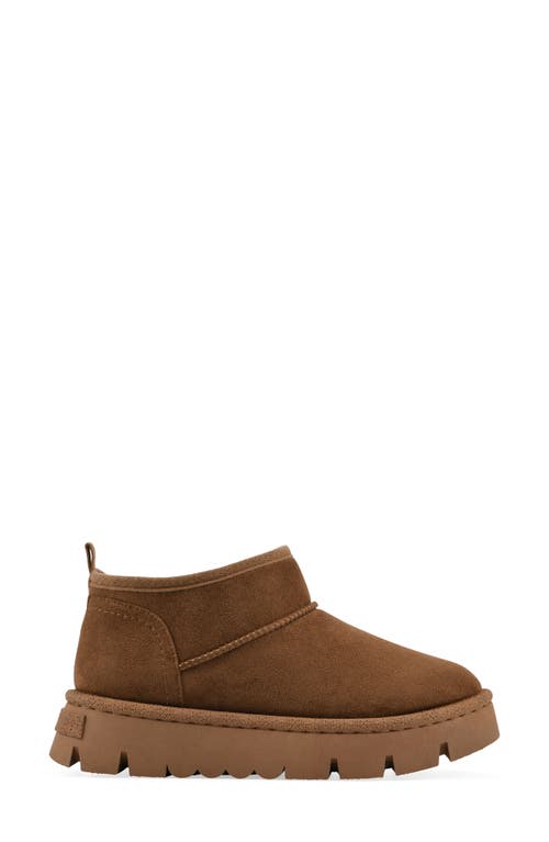 White Mountain Footwear Toree Faux Fur Lined Platform Boot In Brown