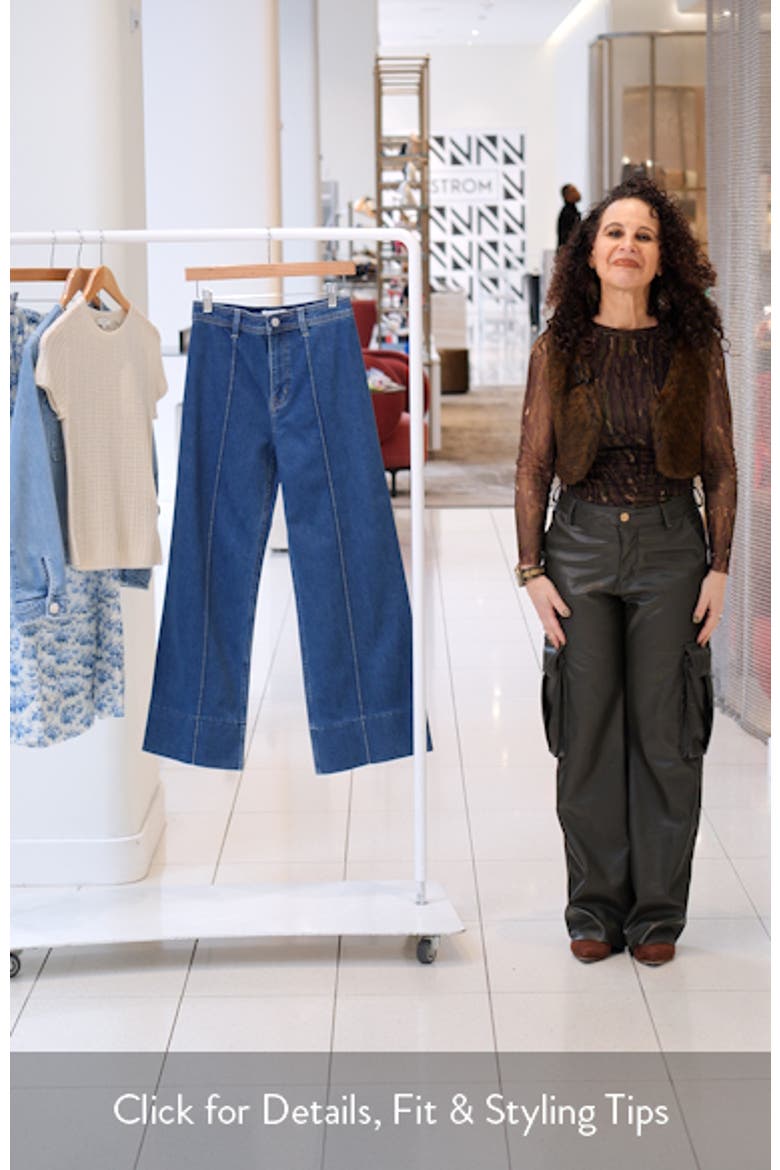 Penny Pintuck High Waist Ankle Wide Leg Jeans video