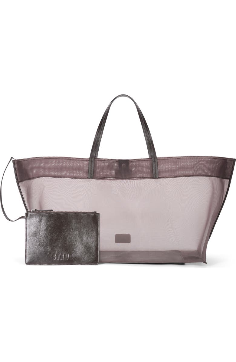 STAUD Large Christos Mesh Tote, Main, color, Espresso