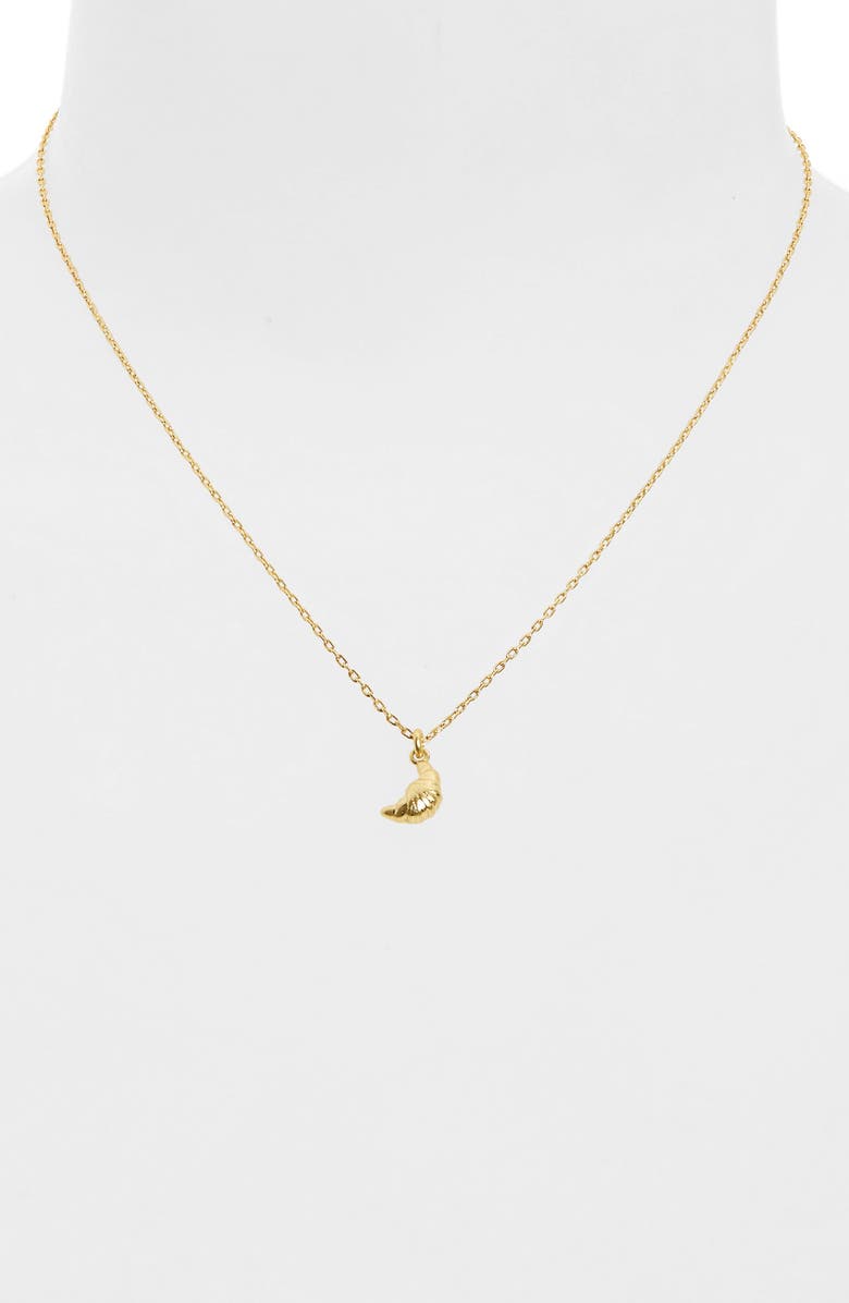 Madewell Croissant Pendant Necklace, Alternate, color, 