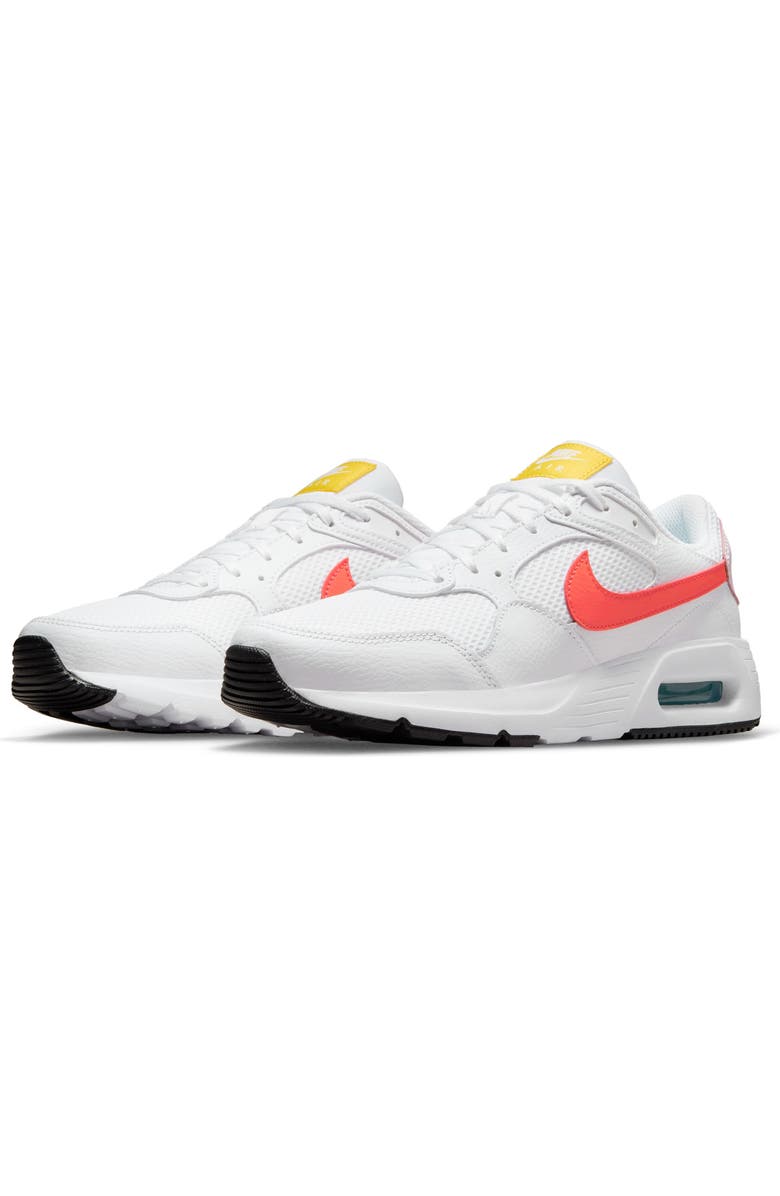 Nike Air Max SC Sneaker, Main, color, White/ Crimson/ Pink Foam