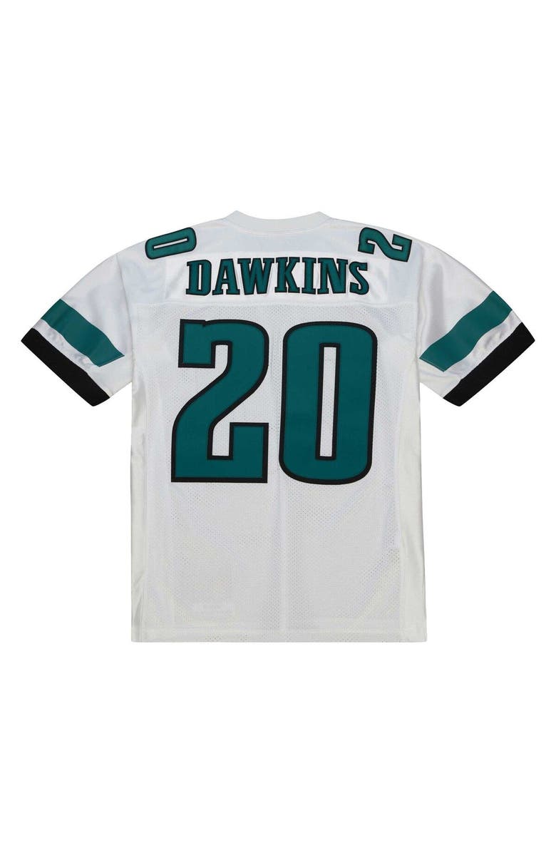 Mitchell & Ness Men's Mitchell & Ness Brian Dawkins White Philadelphia Eagles 1996 Authentic Throwback Retired Player Jersey, Alternate, color,