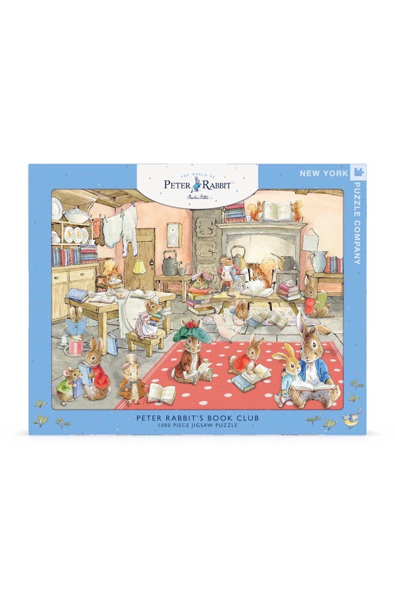 NEW YORK PUZZLE COMPANY Peter Rabbit's Book Club 1000 Piece Puzzle, Main, color, 