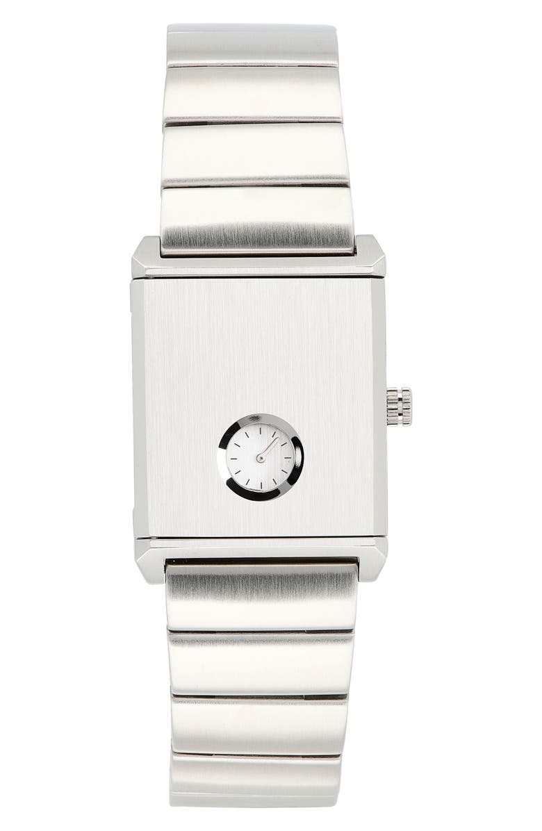BREDA Pulse Locket Tank Bracelet Watch, 26mm x 30mm, Alternate, color, 