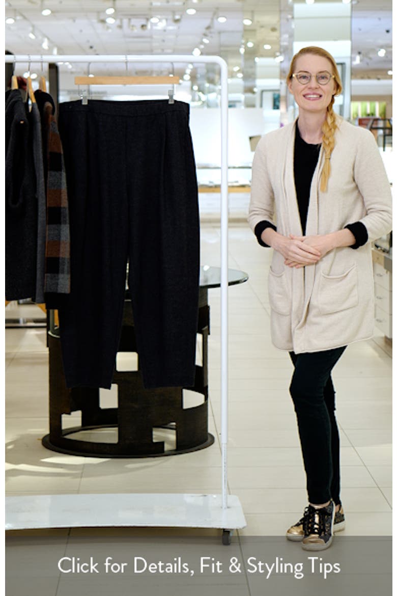 Pleated Virgin Wool Ankle Lantern Pants video