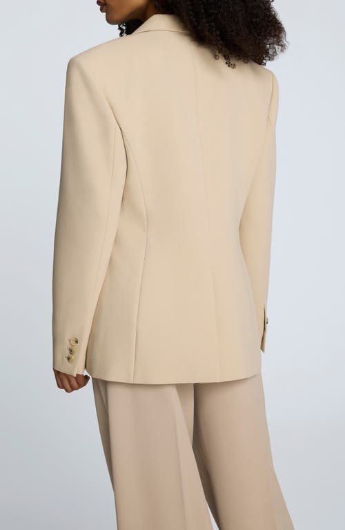 Kenneth Cole Luxe Twill Slim One Button Jacket In Orange