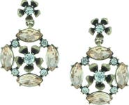 OLIVIA WELLES Gold Plated Ally Crystal Earrings