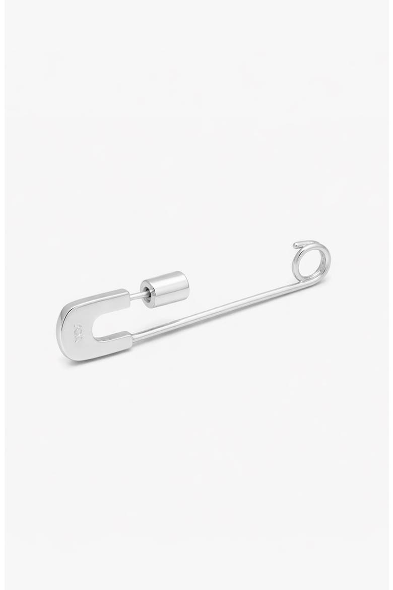 Pin Hoop Earring in Silver, Alternate, color, Silver