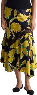 Diane von Furstenberg Sylvie Asymmetric Midi Skirt