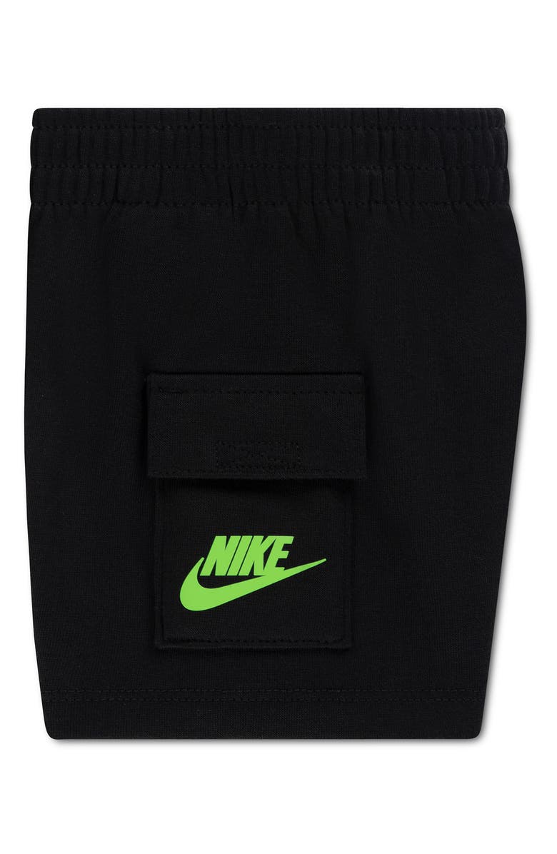 Nike Logo Tee & Cargo Shorts 2-Piece Set, Alternate, color, K9ablack/