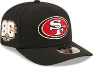New Era Men's New Era Black San Francisco 49ers 80th Anniversary 9SEVENTY Adjustable Hat