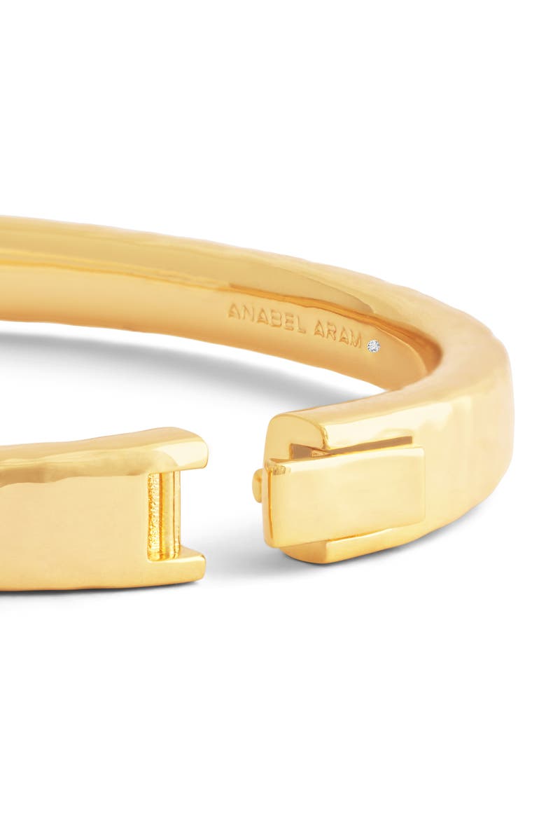 Anabel Aram Jewelry Farrier Medium Hinged Bangle, Alternate, color, Gold