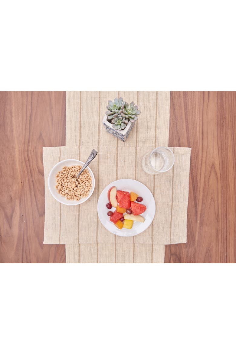 Jute Single Placemat Collection, Alternate, color, Brown