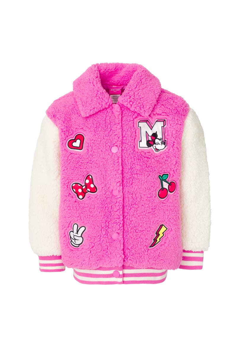 Minnie Mouse Fleece Jacket, Main, color, Minnie Mouse Pink