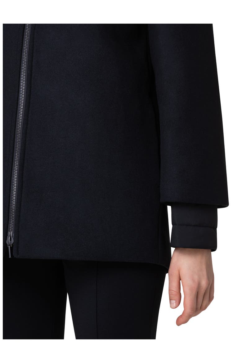 2-in-1 Felted Wool Blend Car Coat, Alternate, color, 009 BLACK
