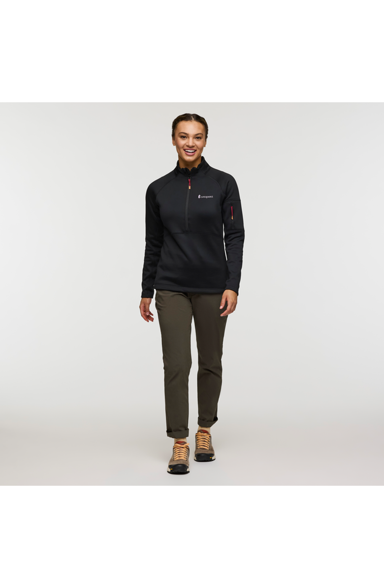 Cotopaxi Tempa Fleece Half-Zip Pullover - Women's, Alternate, color, Cotopaxi Black