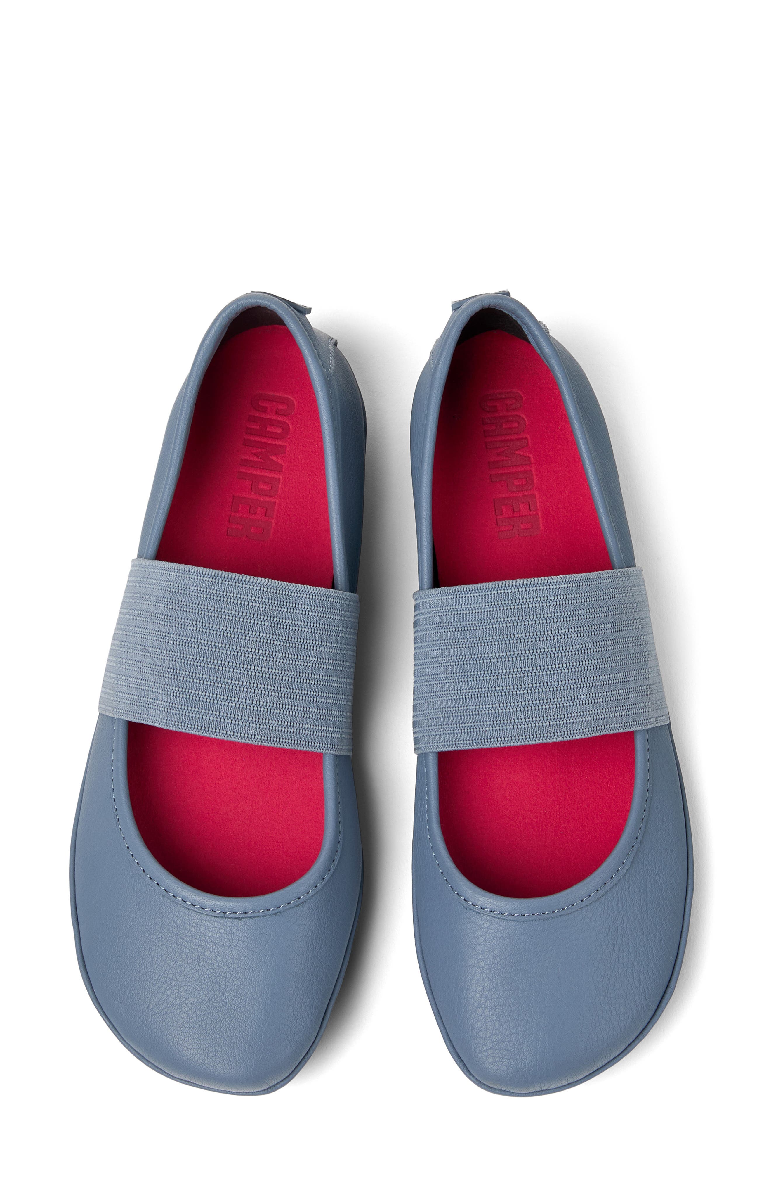 Camper Right Nina Ballet Flat, Alternate, color, Medium Gray