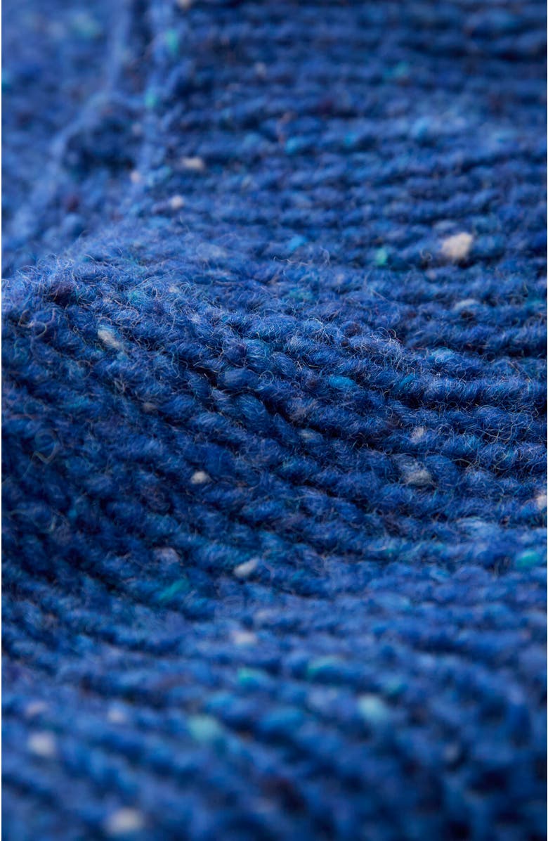 Celtic & Co. Kilcarra Tweed Funnel Neck Sweater, Alternate, color, Lapis