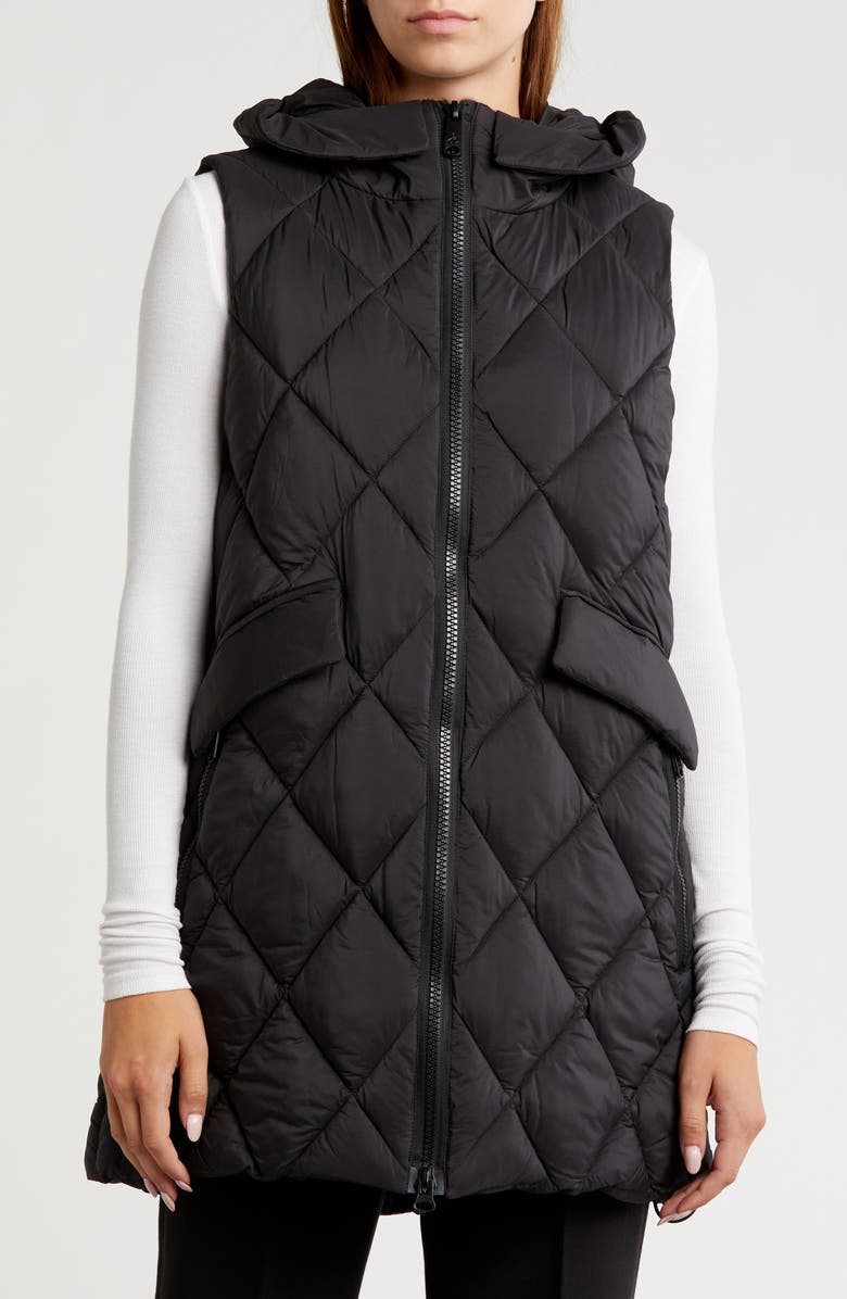 Sam Edelman Chervon Quilted Vest, Main, color, 