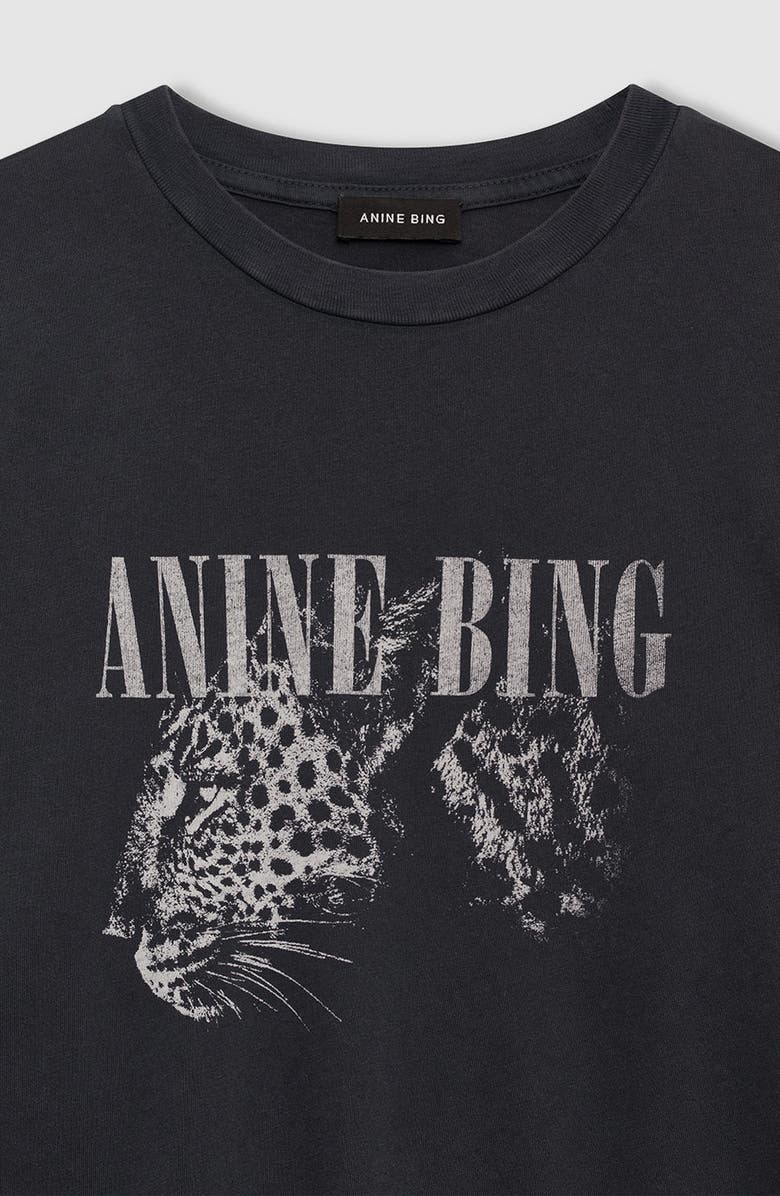 ANINE BING Cohen Tee T-Shirt, Alternate, color, Washed Black