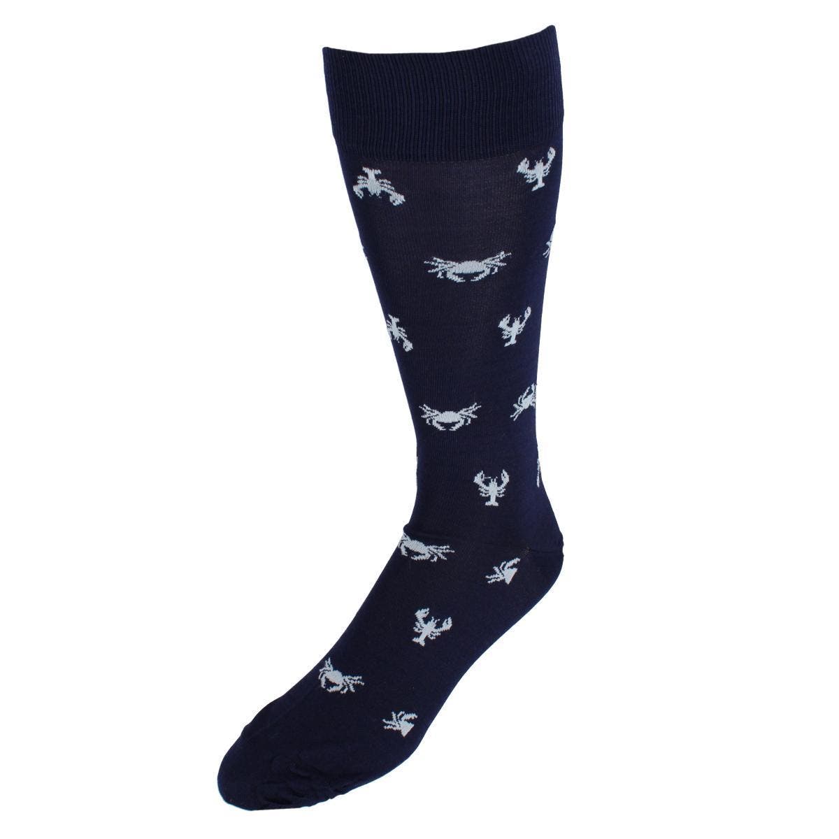 Trafalgar Day At The Beach Mid-Calf Crab & Lobster Dress Novelty Sock ...