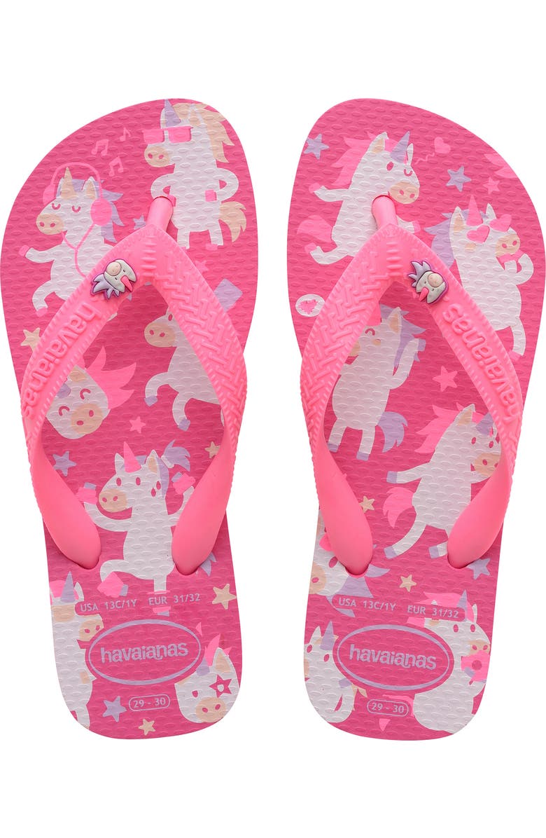 Havaianas Kids' Fantasy Flip Flop, Main, color, Pink Flux