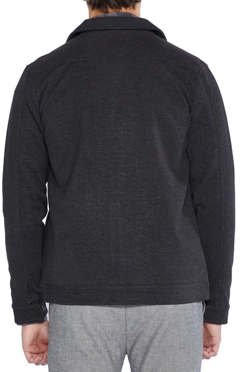 Civil Society Zip Trucker Jacket, Alternate, color, Heather Black