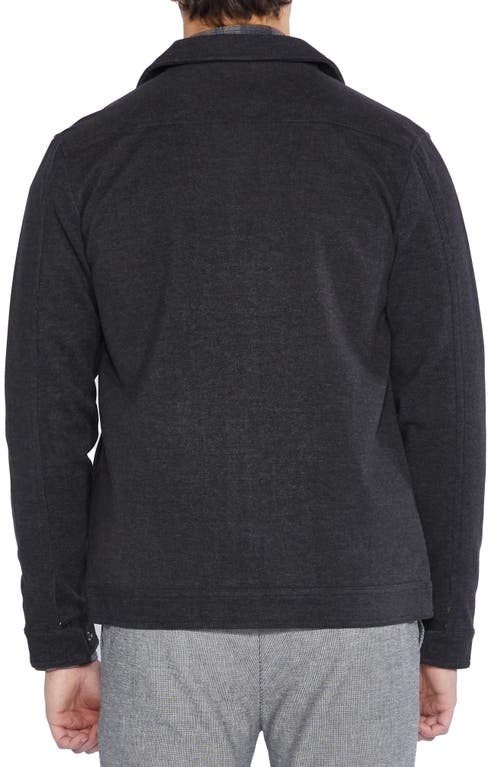 Civil Society Zip Trucker Jacket In Black